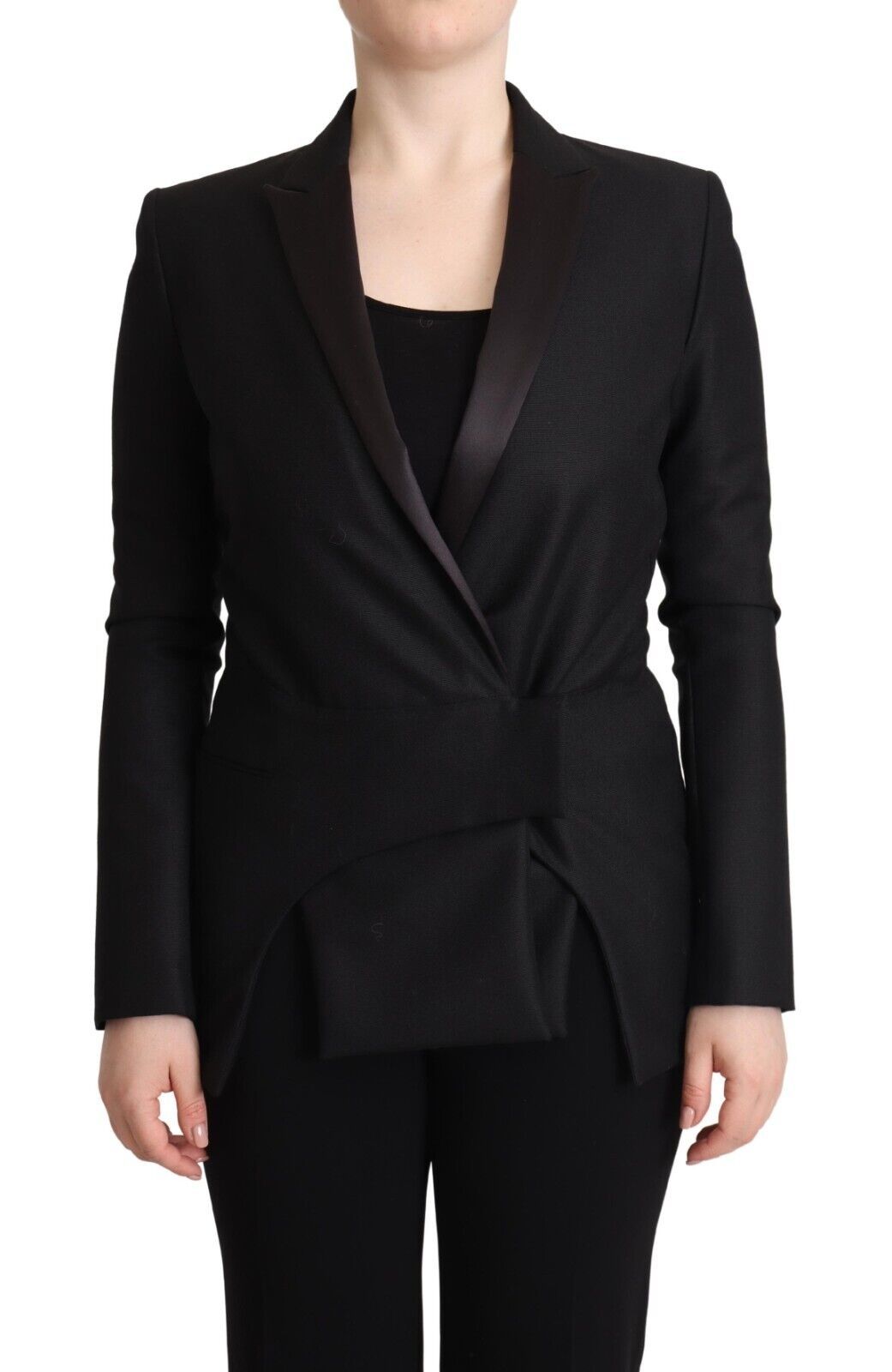 Costume National Eleganter schwarzer Zweireiher-Blazer