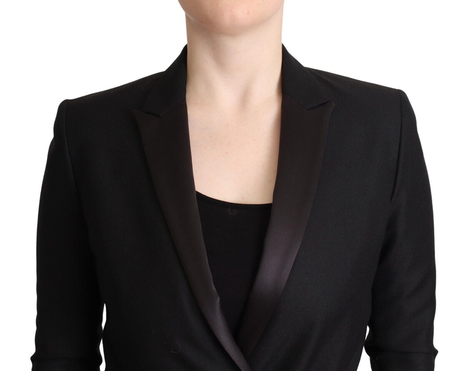 Costume National Eleganter schwarzer Zweireiher-Blazer