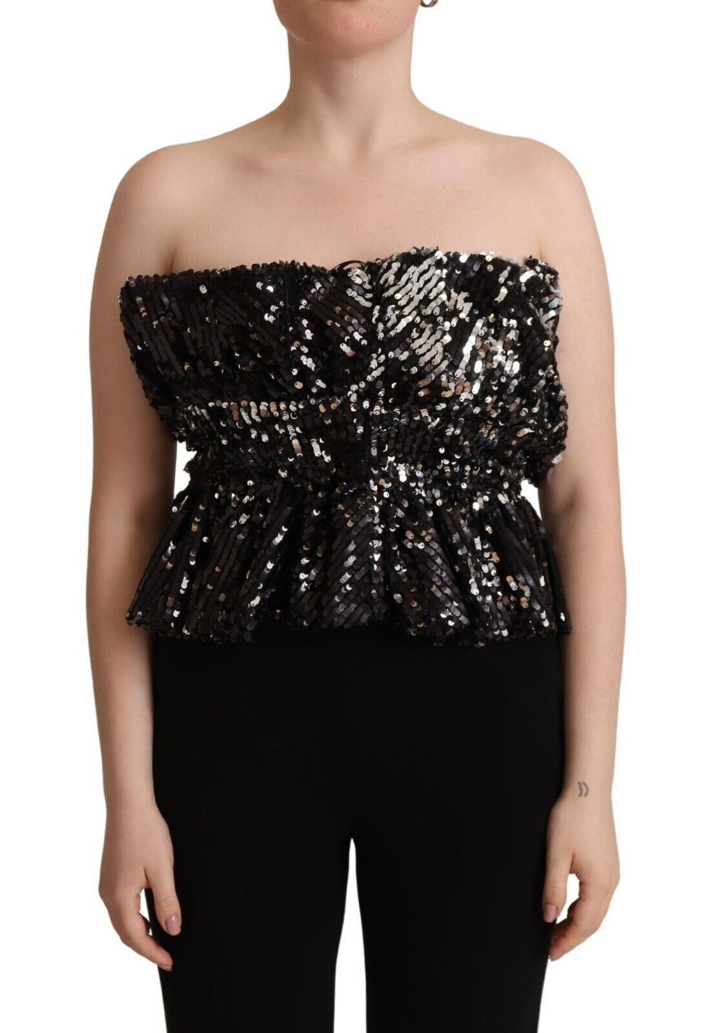 Aniye By – Elegantes trägerloses Top mit Pailletten