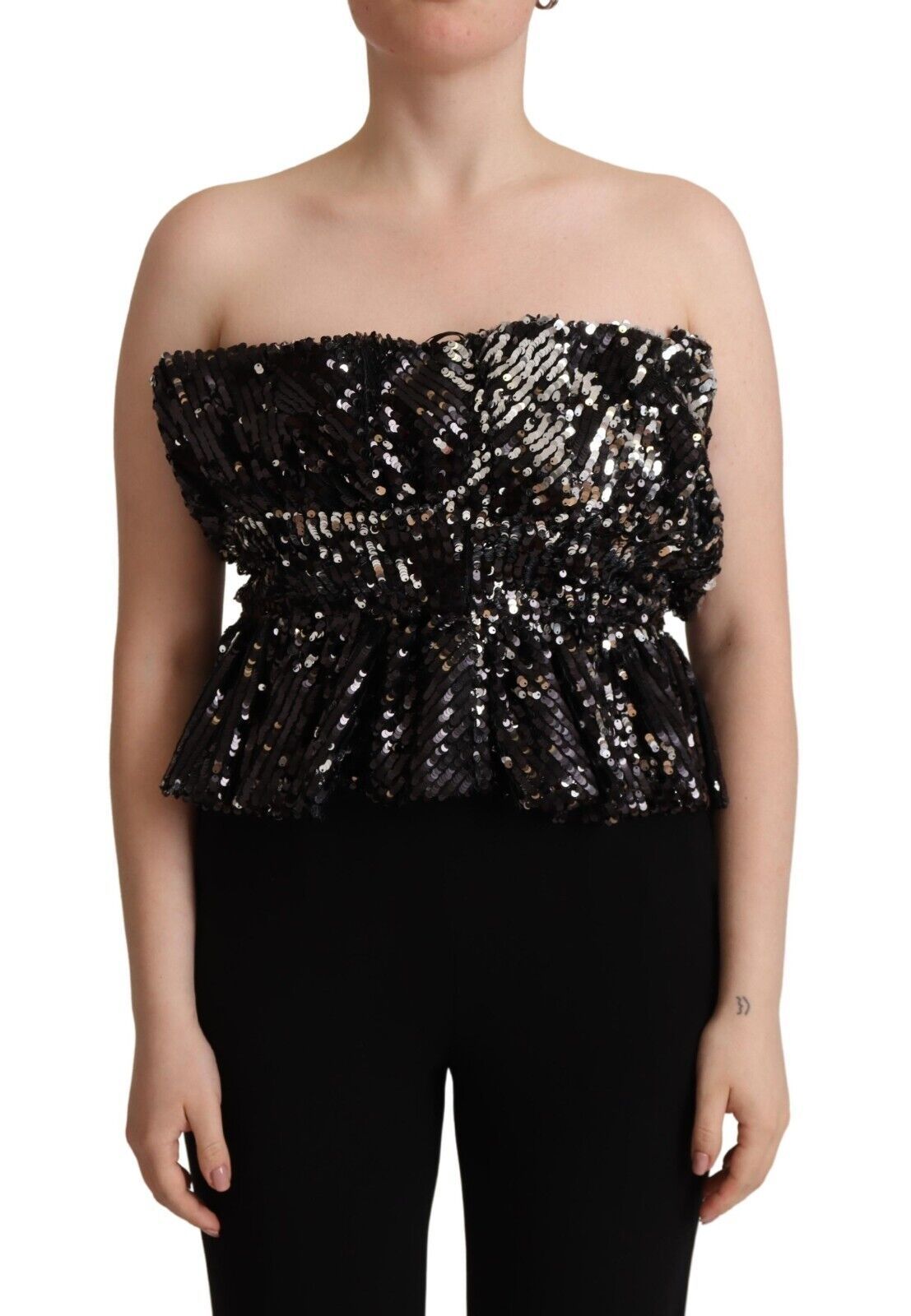 Aniye By – Elegantes trägerloses Top mit Pailletten