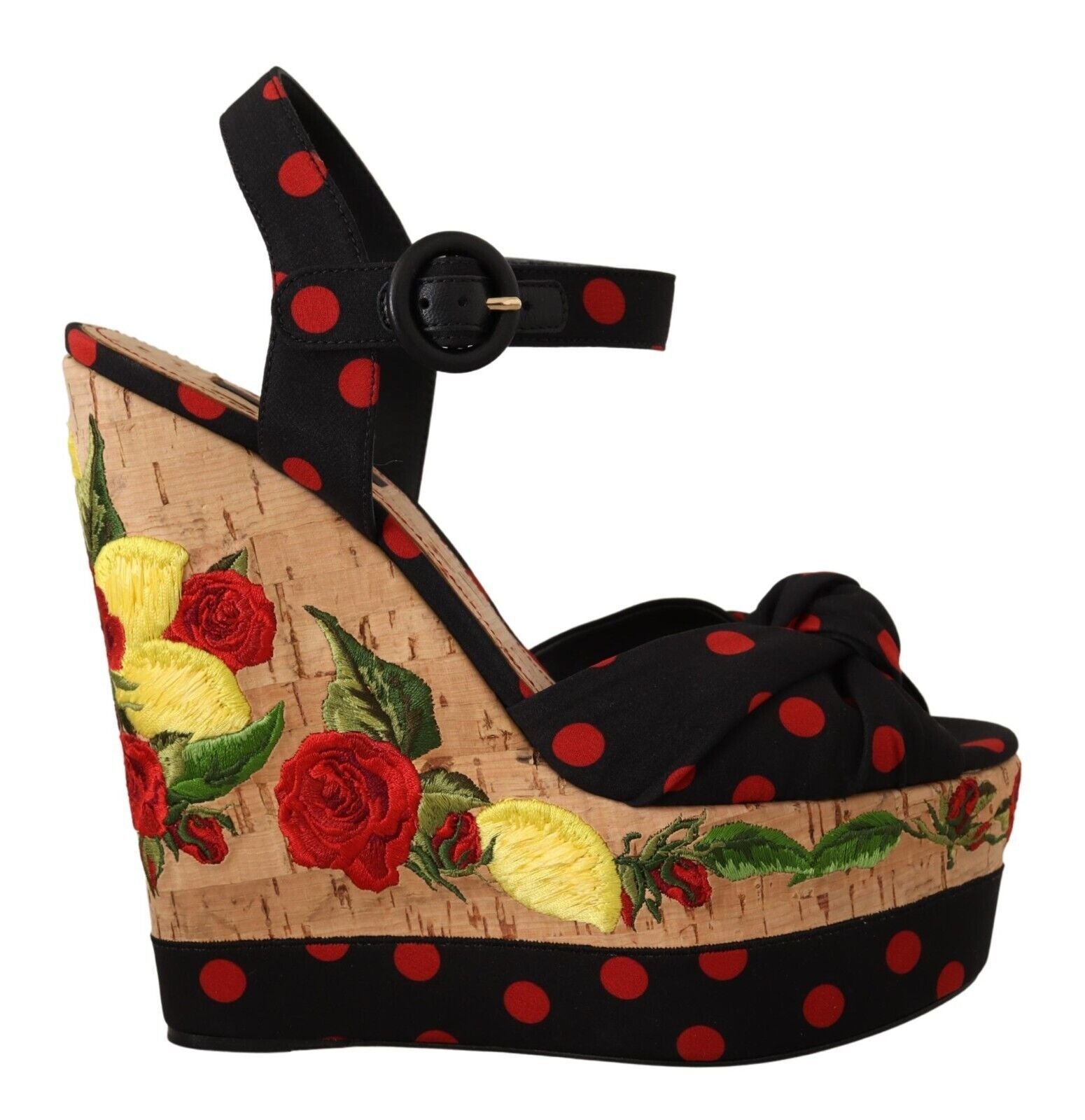 Dolce &amp; Gabbana Mehrfarbige Plateau-Pumps aus Seidenmischung