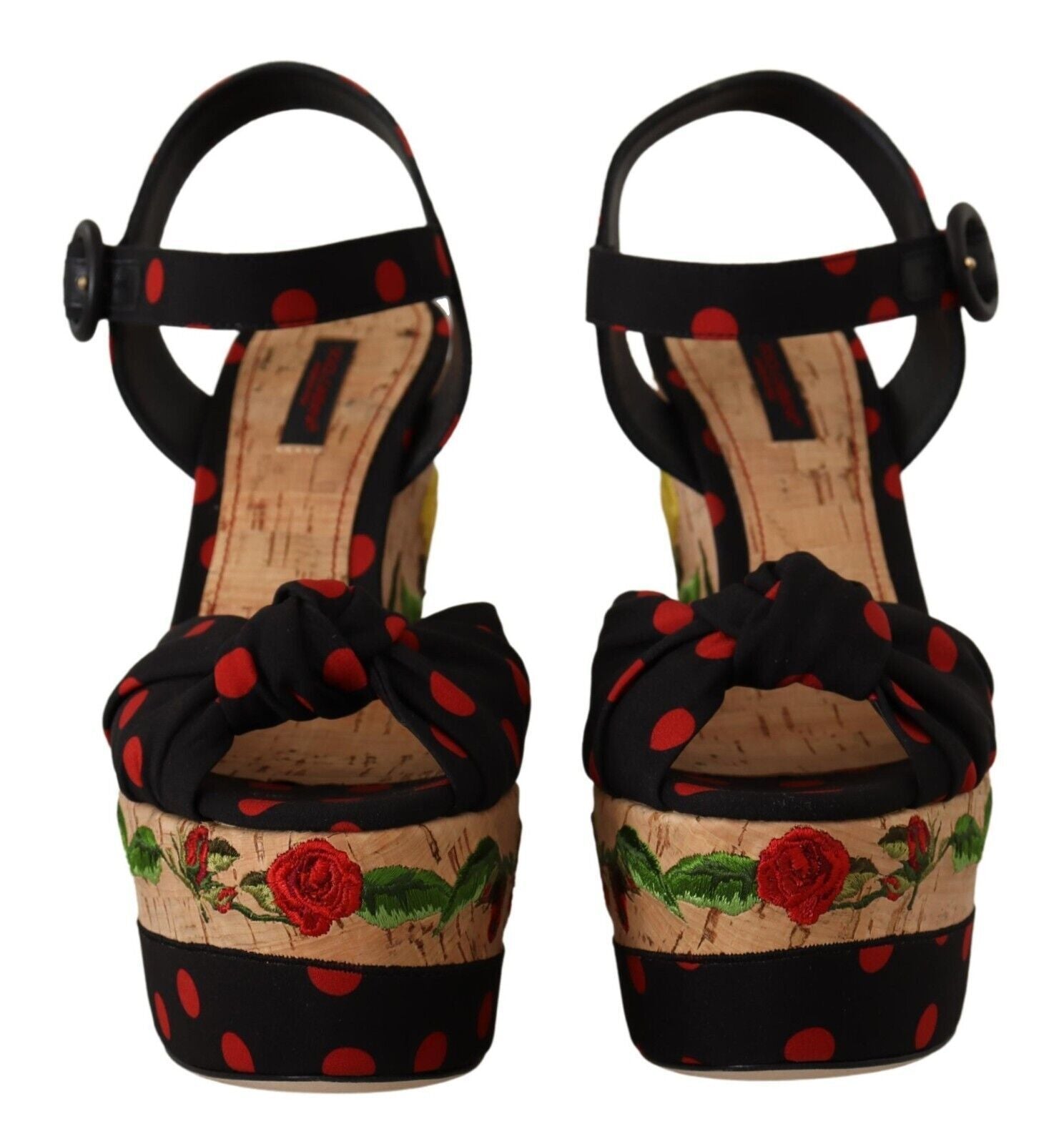 Dolce &amp; Gabbana Mehrfarbige Plateau-Pumps aus Seidenmischung