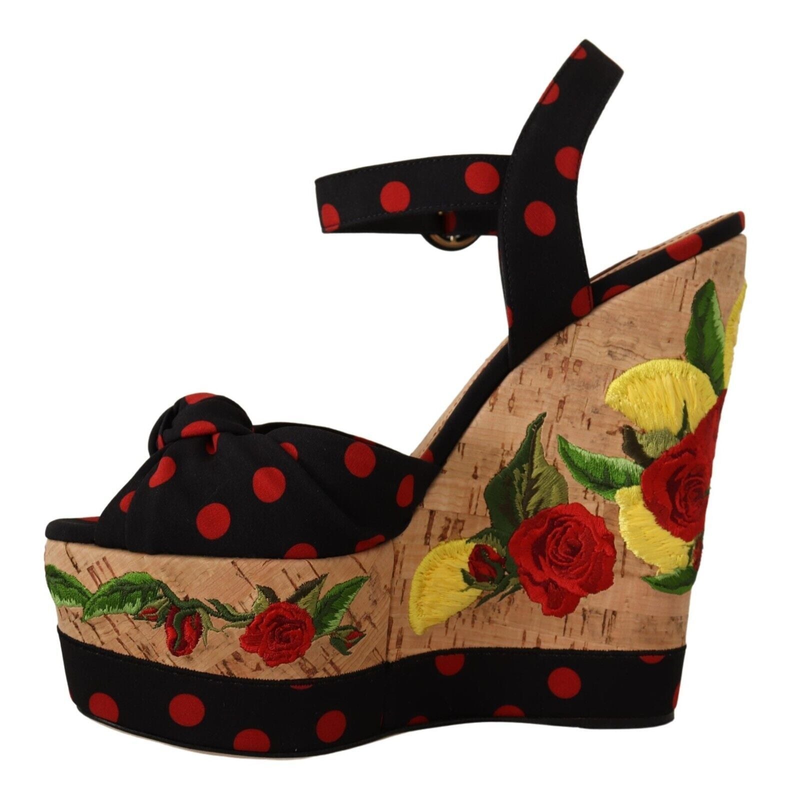 Dolce &amp; Gabbana Mehrfarbige Plateau-Pumps aus Seidenmischung