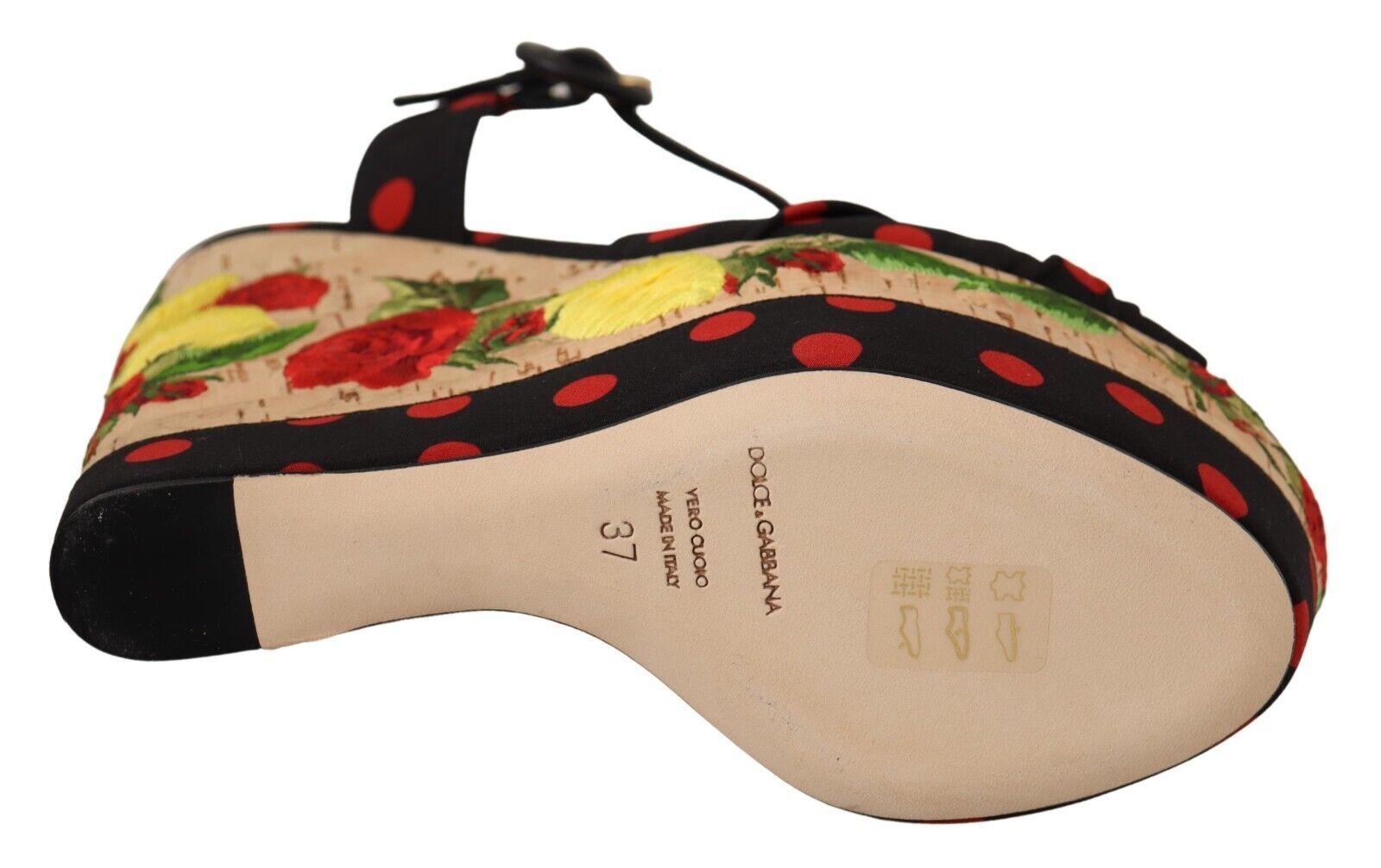 Dolce &amp; Gabbana Mehrfarbige Plateau-Pumps aus Seidenmischung