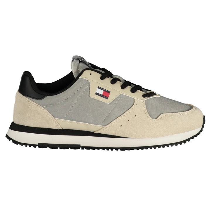 Men’s Grey Sports Shoes with Laces and Removable Footbed