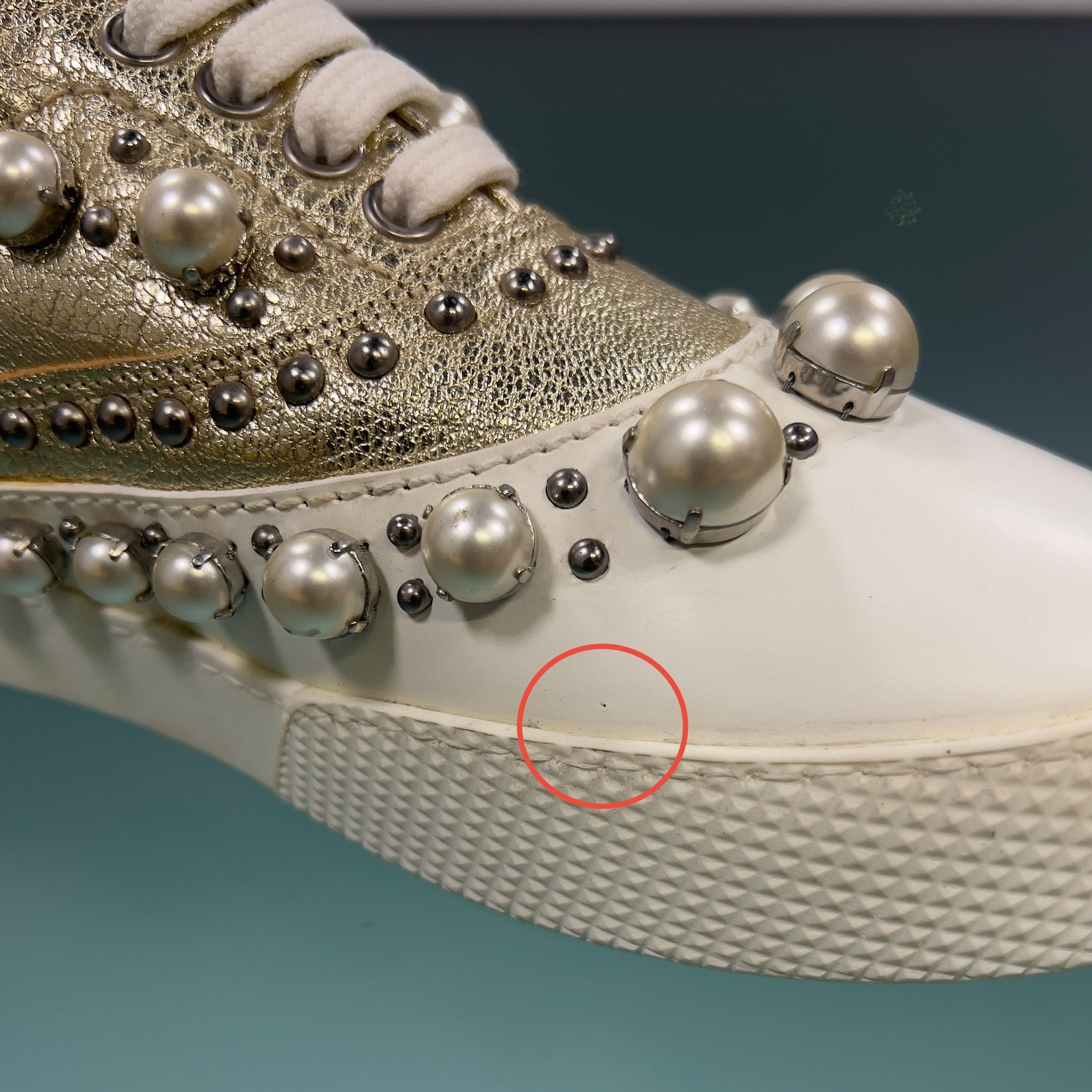 Miu Miu Embellished Sneakers