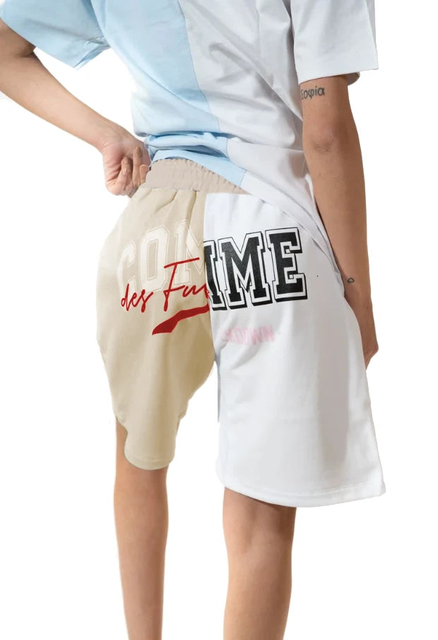 Comme Des Fuckdown shorts Beige Woman