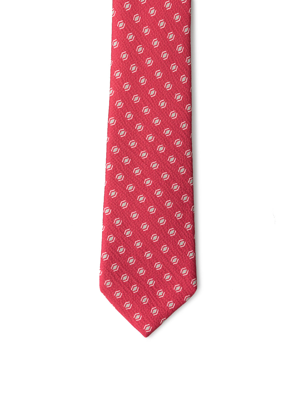 Red silk tie by Giorgio Armani
