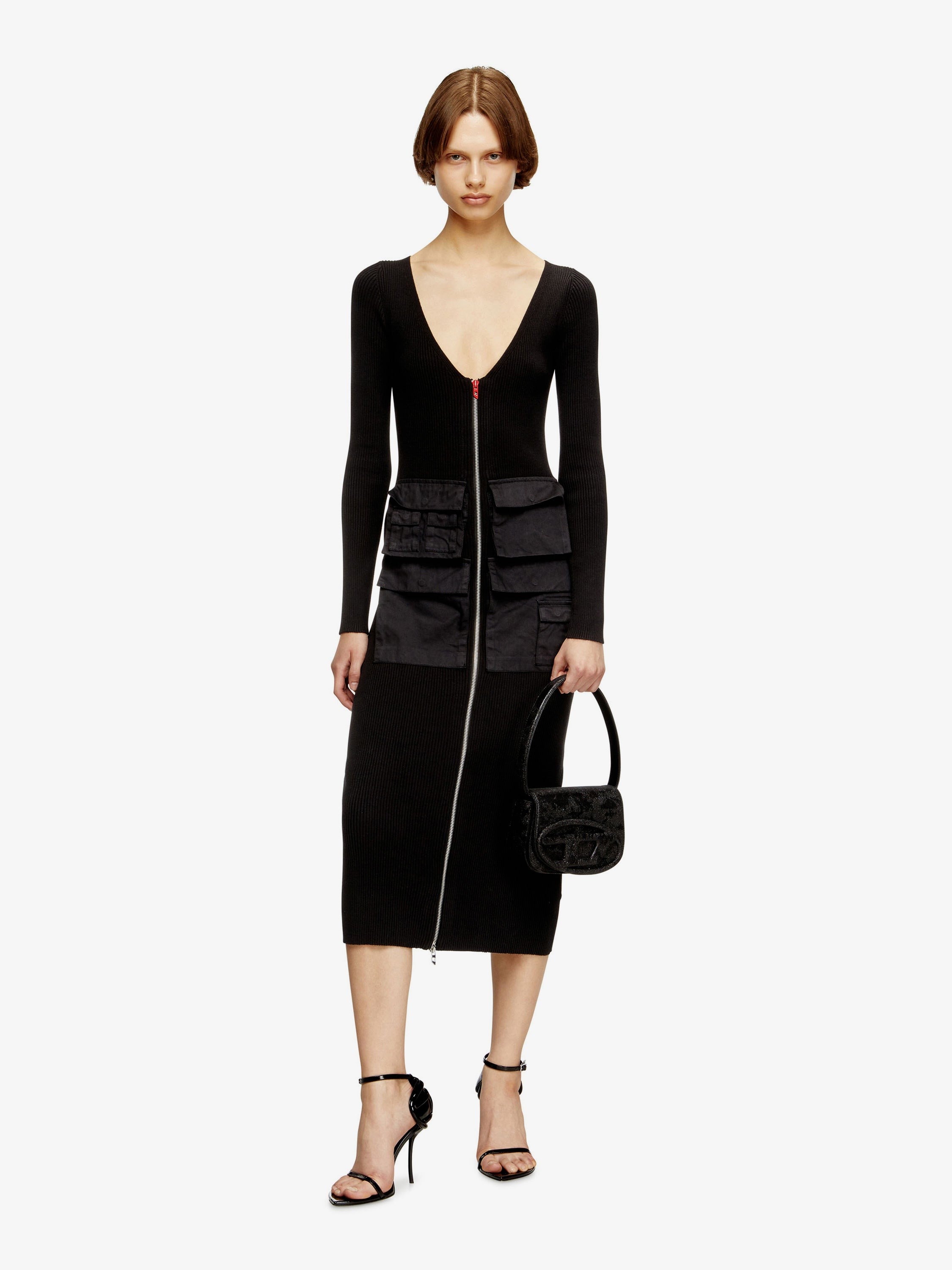 Diesel 1DR glitter fabric shoulder bag