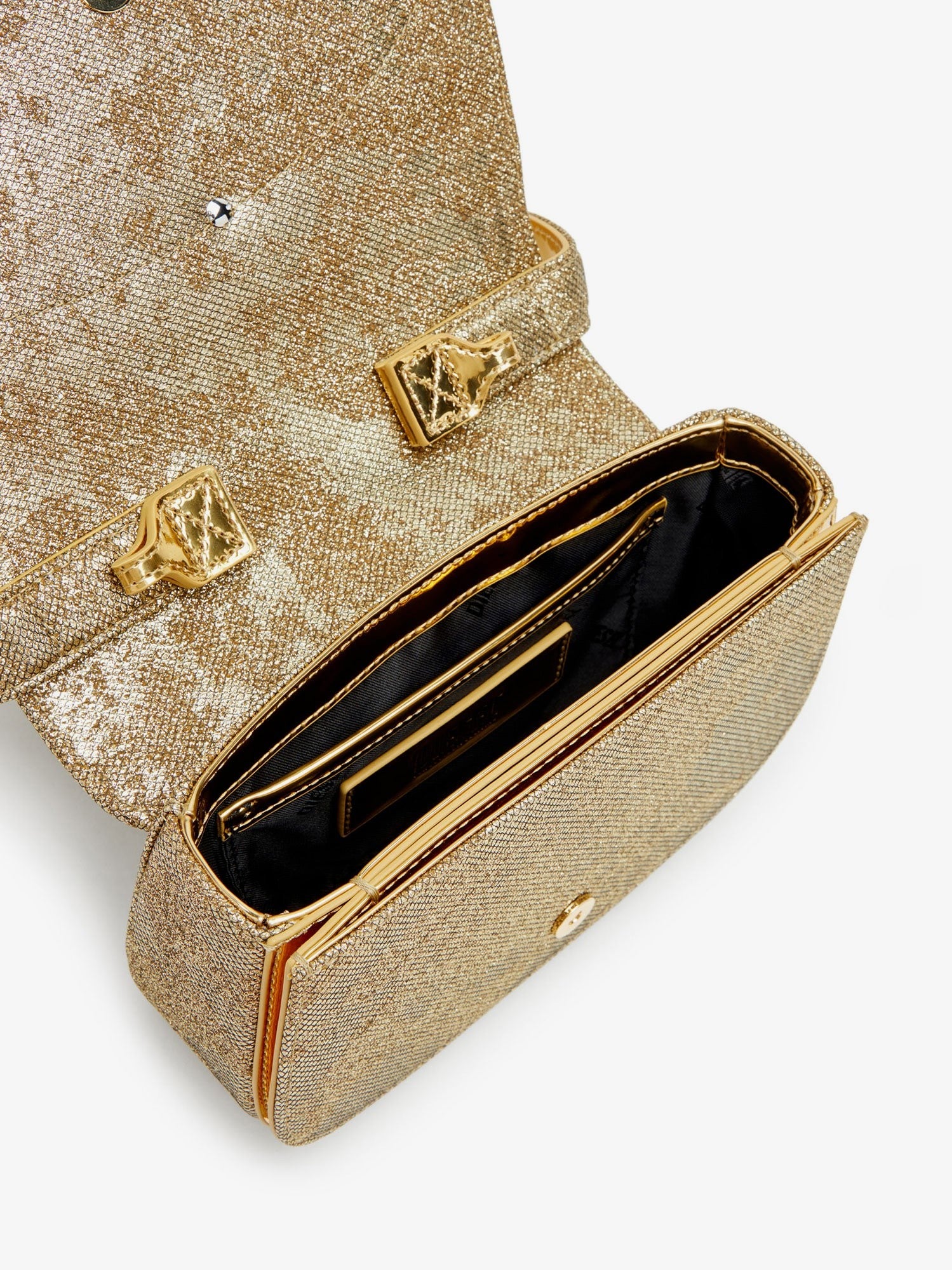 Diesel 1DR glitter fabric shoulder bag