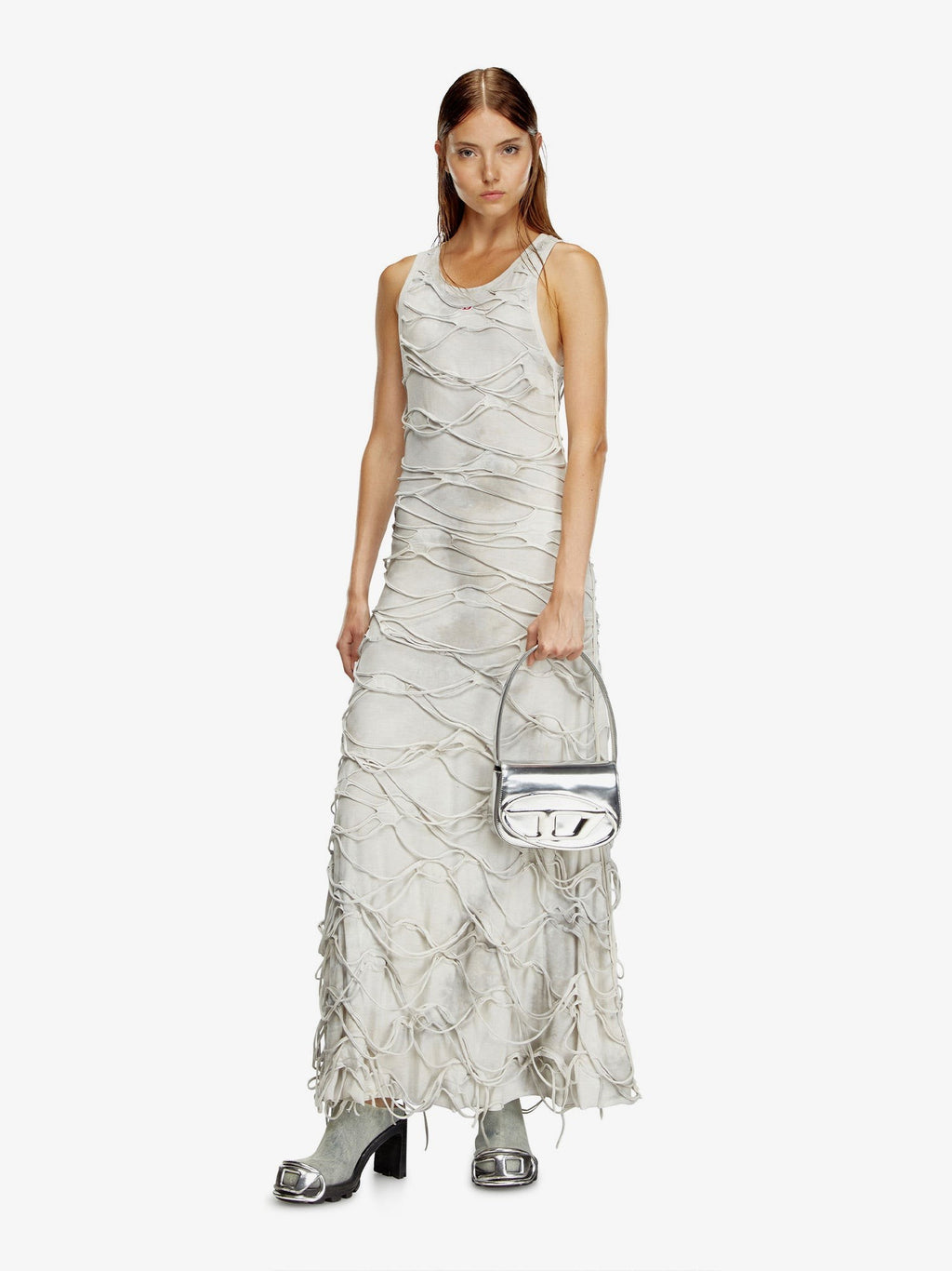 Diesel 1DR mirror leather shoulder bag