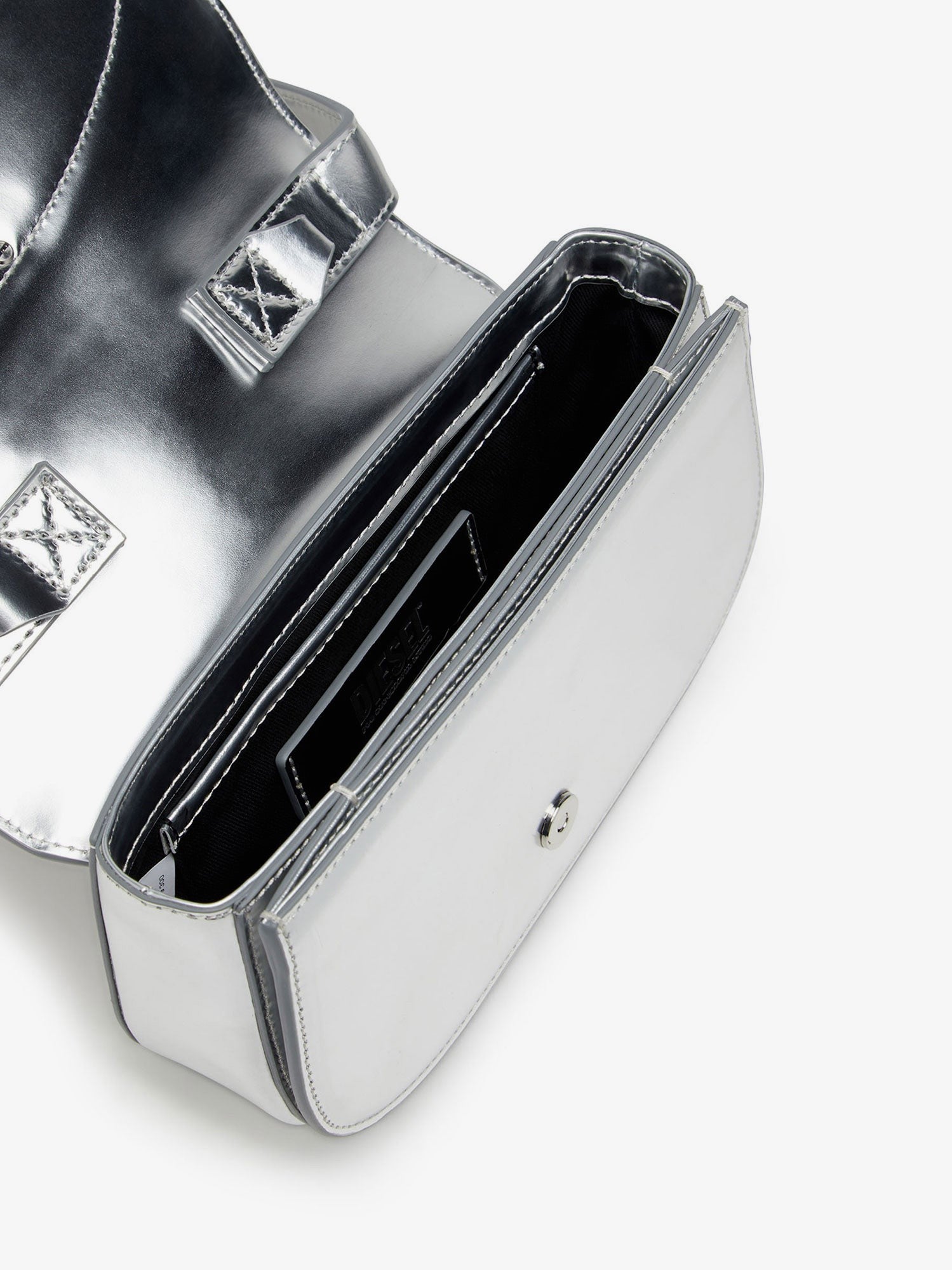 Diesel 1DR mirror leather shoulder bag
