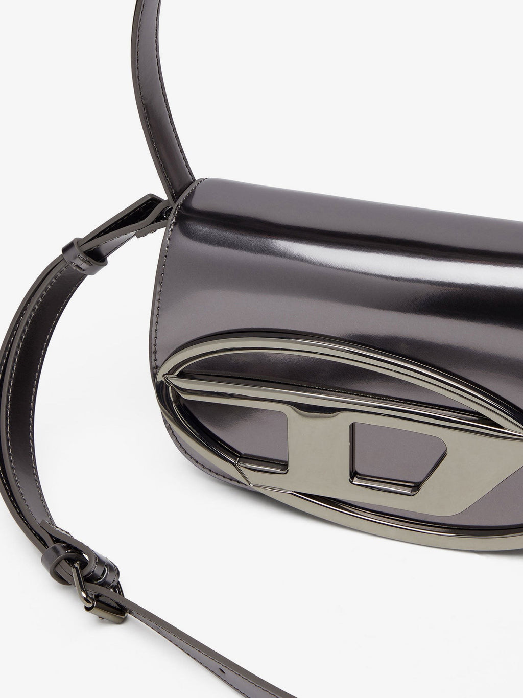 Diesel 1DR patent leather shoulder bag