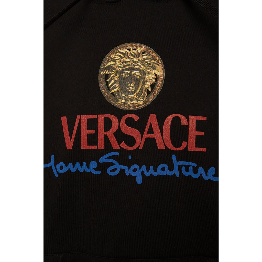 Versace Logo Hooded Sweatshirt