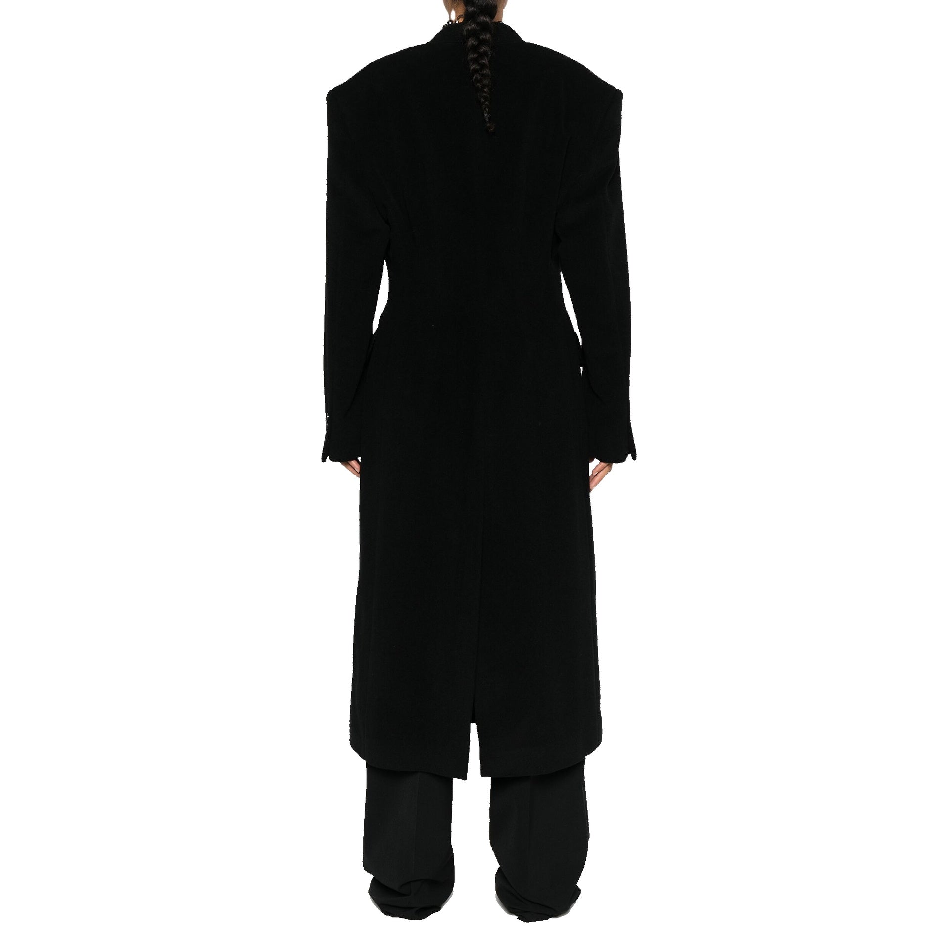 Balenciaga Cashmere And Wool Cinched Coat