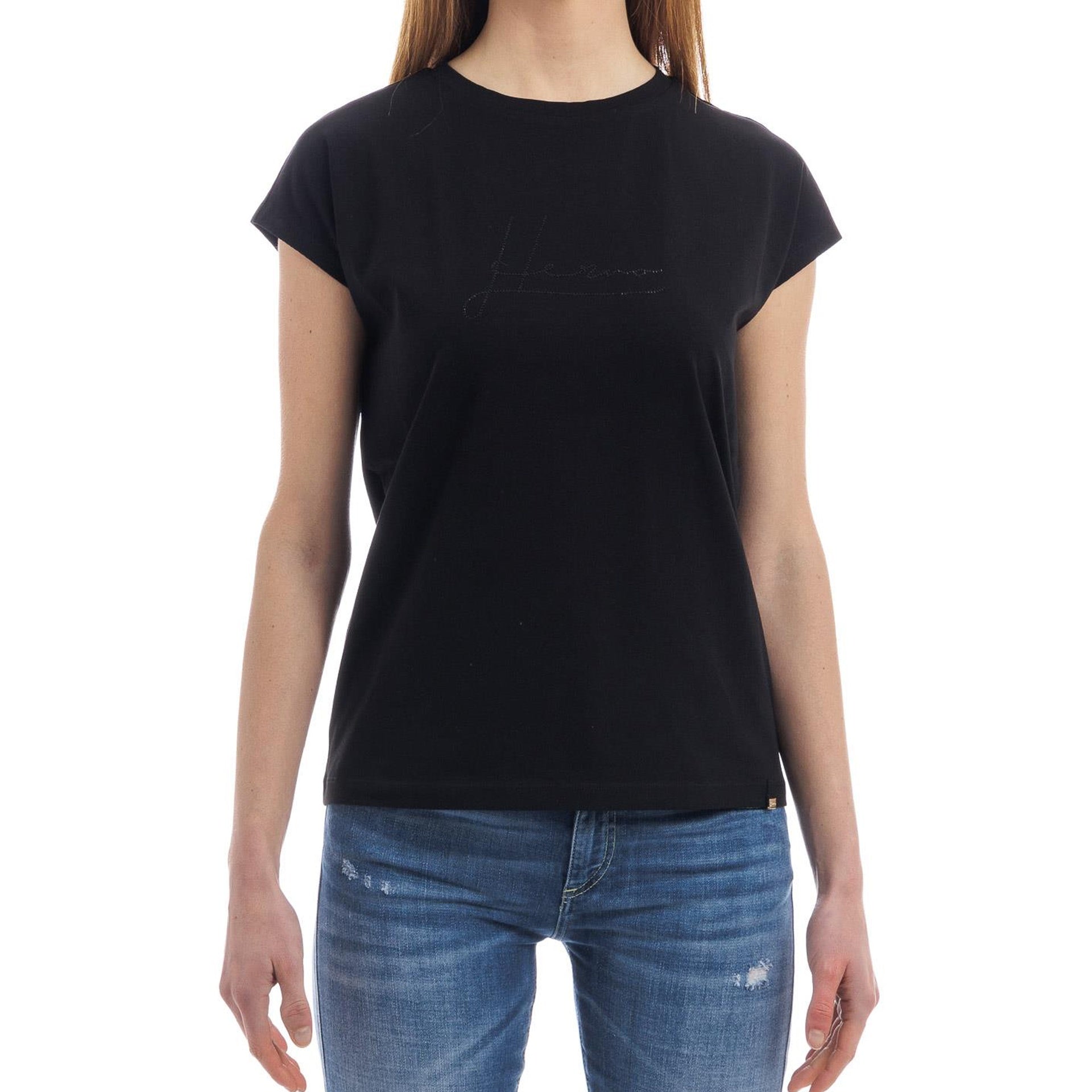 Herno Crystal-Embellished Logo T-shirt – Siebentaschen