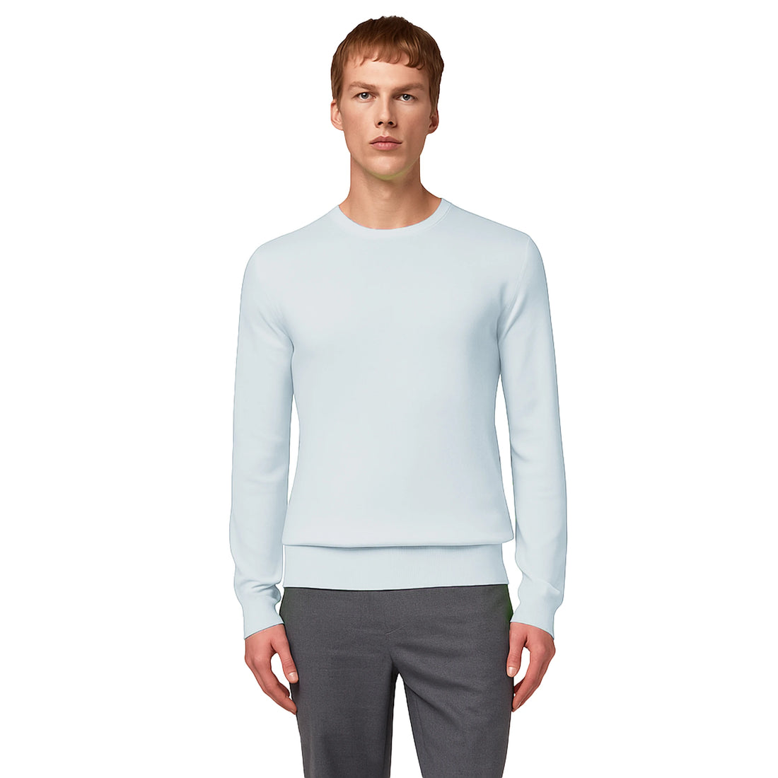 Alpha Studio Sweaters Light Blue Man