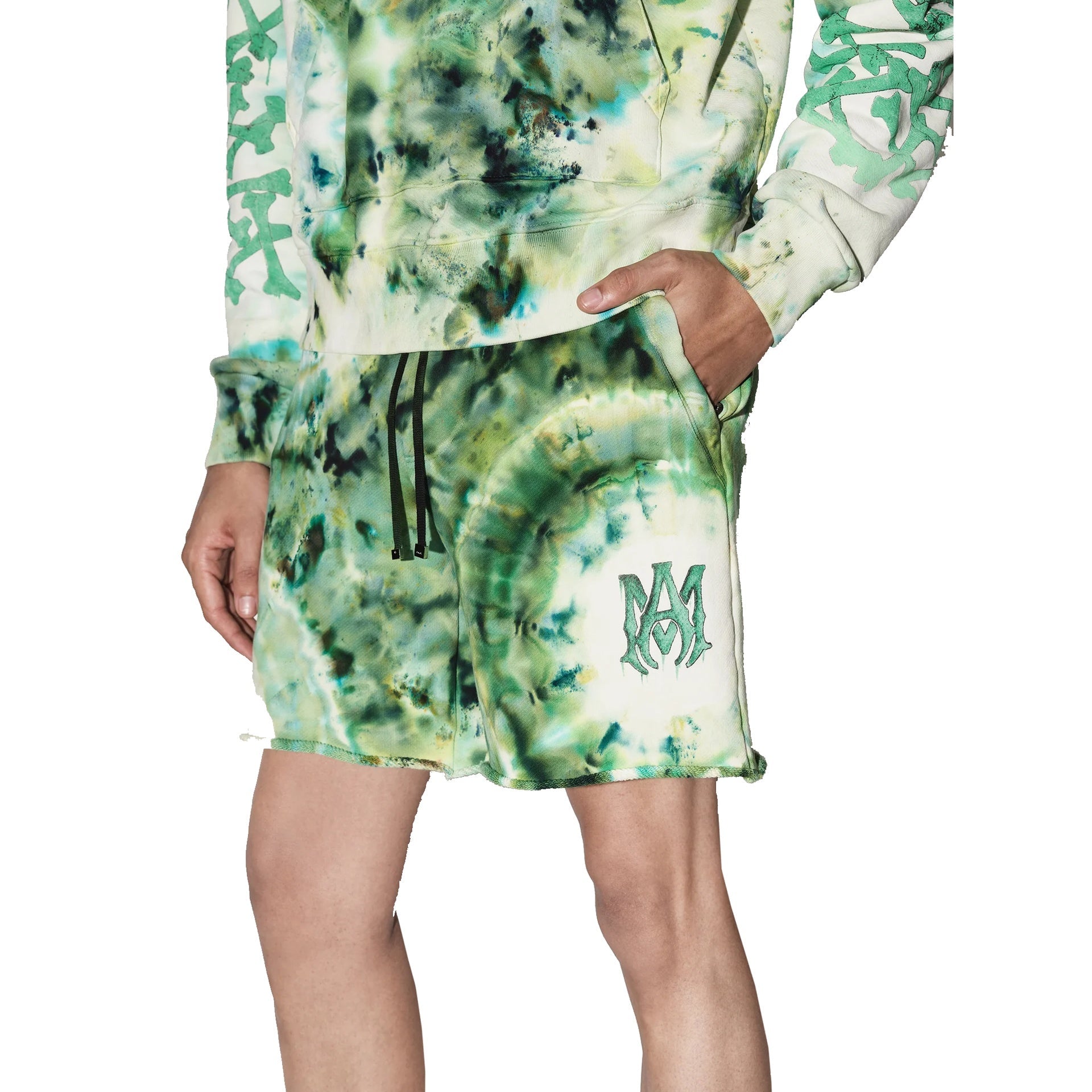 Amiri Tie-dye Cotton Shorts