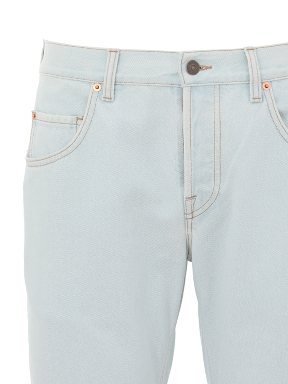 Gucci Light Blue Relaxed-Fit Denim Jeans – Five Pocket – Siebentaschen