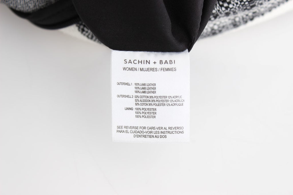 Sachin &amp; Babi Eleganter Liza-Lederrock in Schwarz und Grau