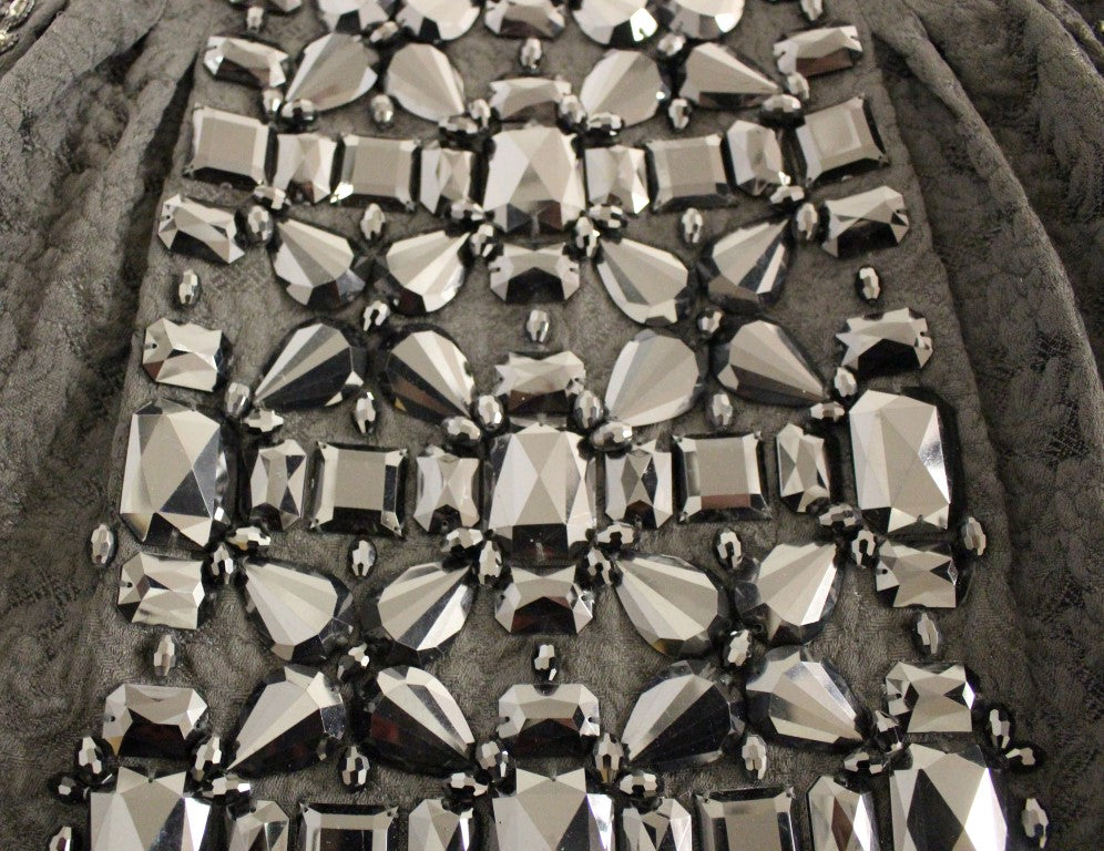 Dolce &amp; Gabbana – Schwarzer Meisterwerk-Rock mit Kristallverzierung