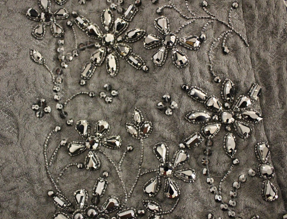 Dolce &amp; Gabbana – Schwarzer Meisterwerk-Rock mit Kristallverzierung