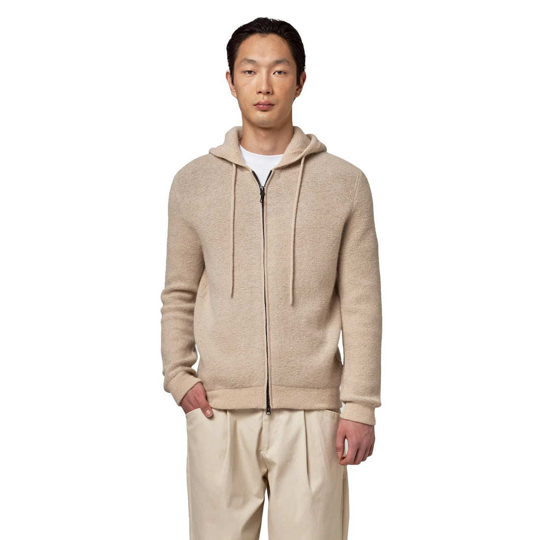Alpha Studio Sweaters Beige Man