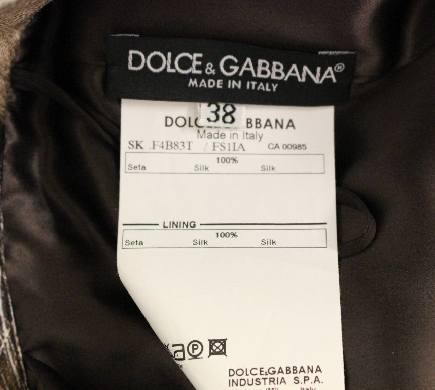 Dolce &amp; Gabbana Eleganter ausgestellter Seidenrock mit Blumenmuster