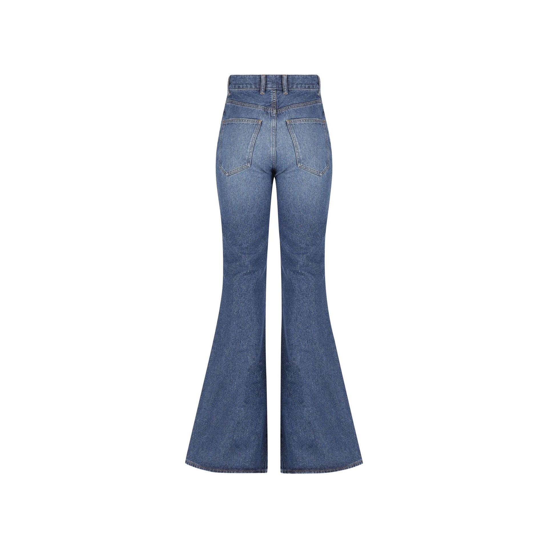 Chloe Cotton Denim Flared Jeans