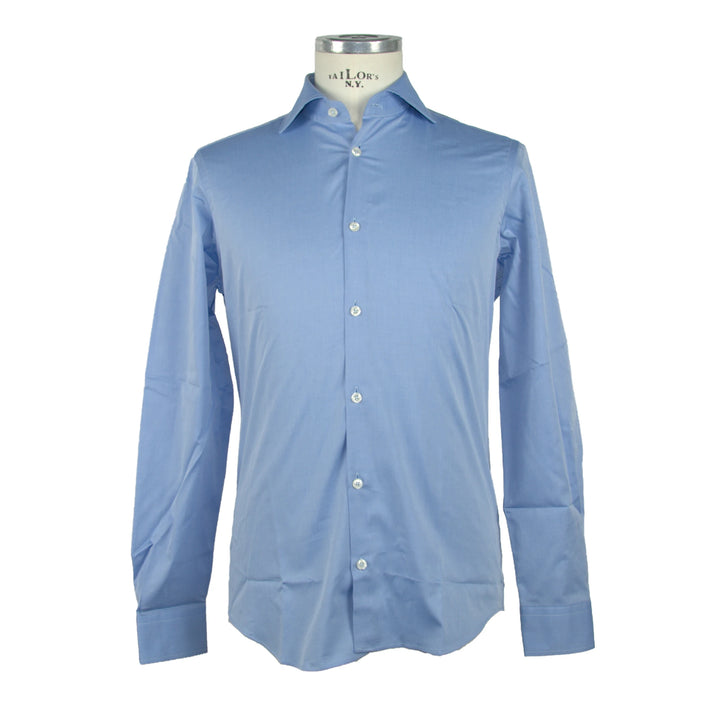 100% Milano Shirts Light Blue Man