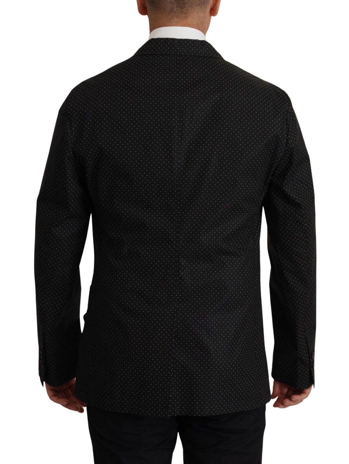 Dolce &amp; Gabbana – Schmaler, zweireihiger Blazer mit Polka Dots