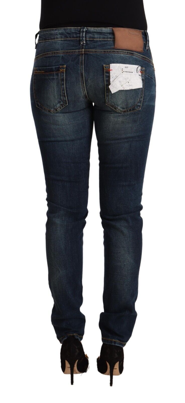 Acht Chic Slim-Fit Skinny Jeans mit niedriger Taille