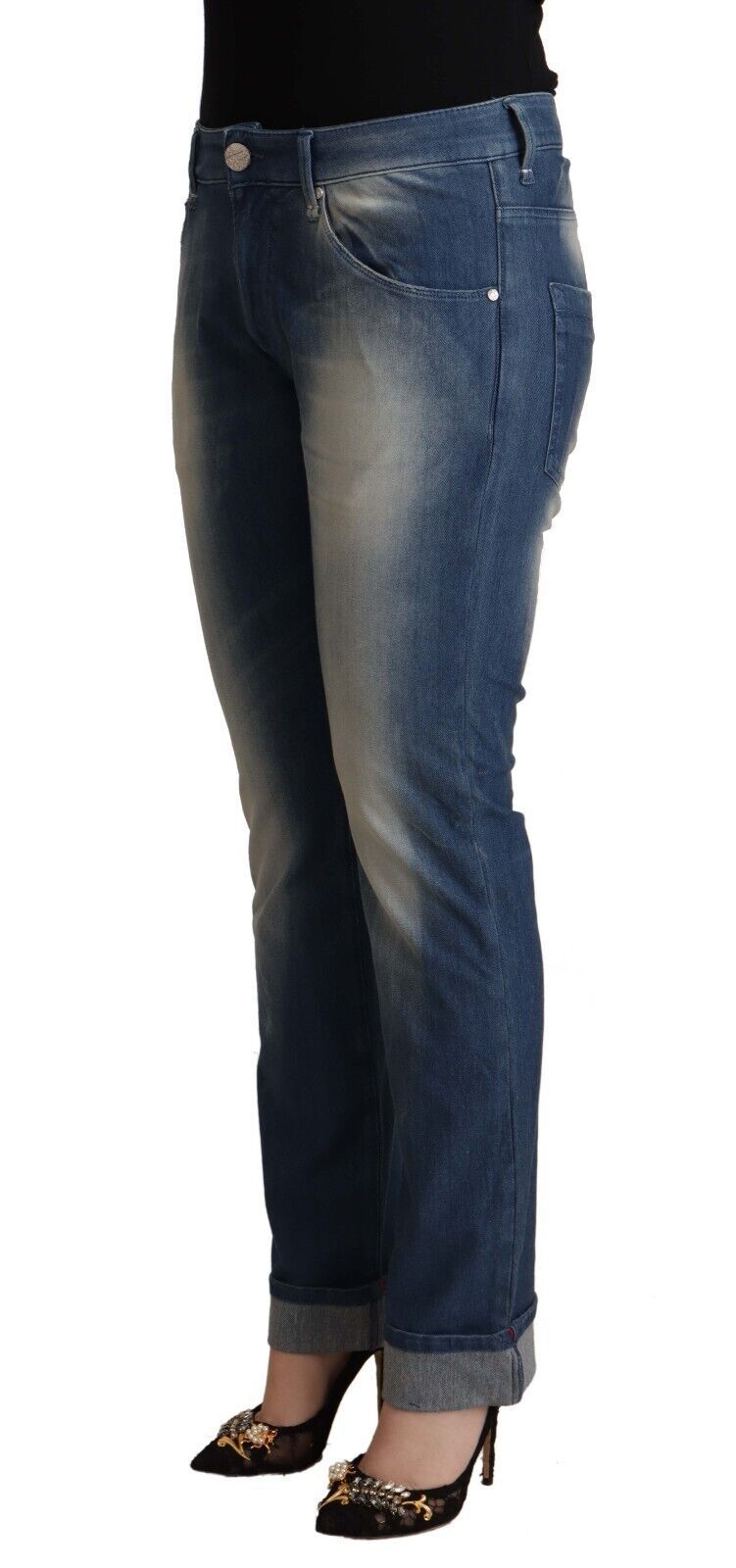 Acht Chic Skinny-Jeans mit mittlerer Taille