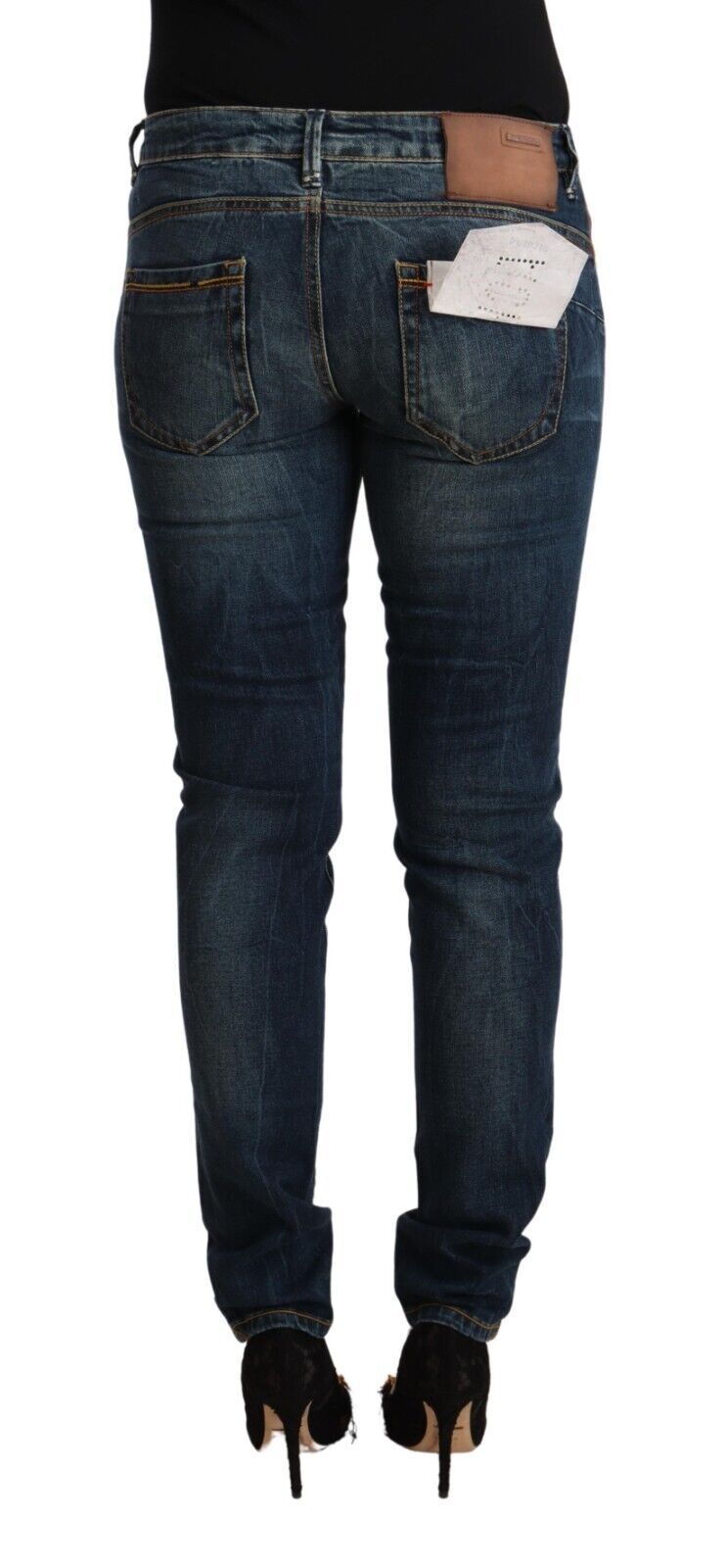 Acht Elegante Slim Fit Low Waist Denim Jeans