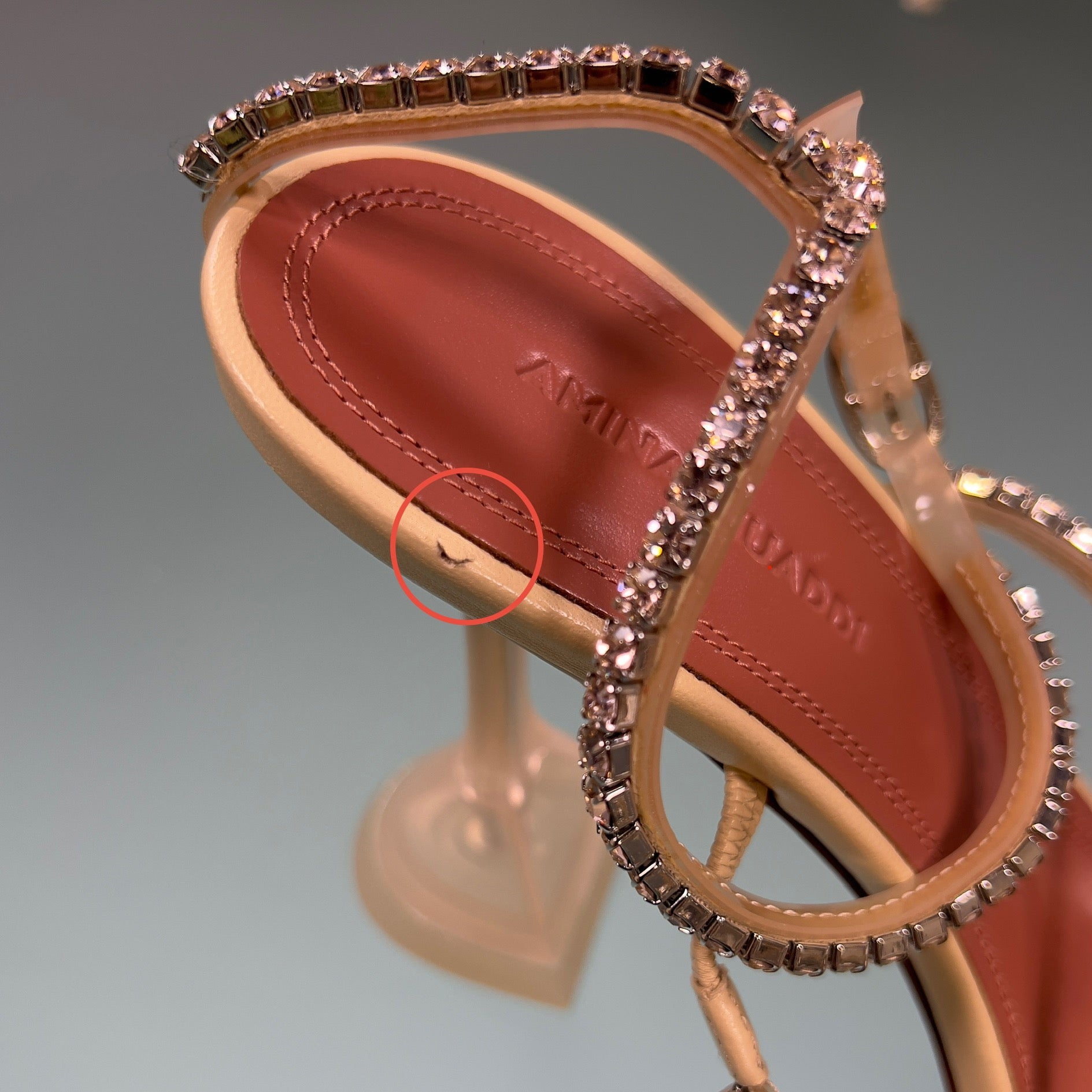 Amina Muaddi Gilda 105mm Sandals - WOMEN SHOES - AMINA MUADDI - Tluxy New