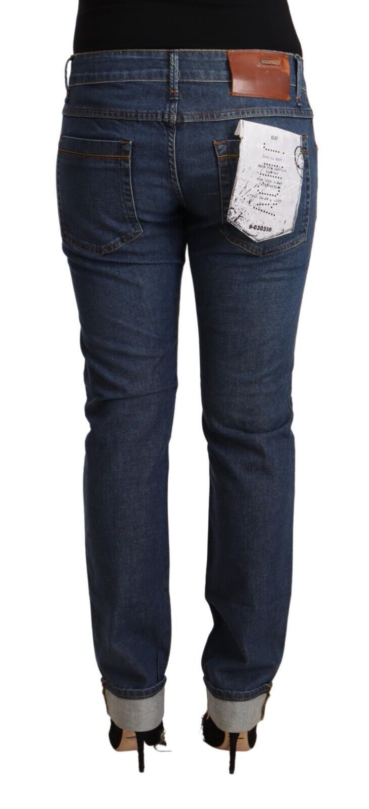 Acht elegante Skinny Denim mit mittlerer Taille