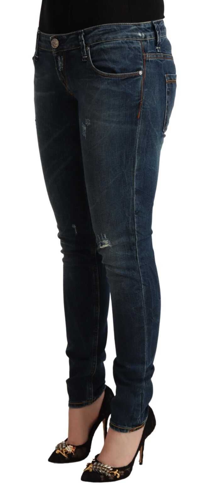 Acht Chic Skinny-Jeans mit niedriger Taille