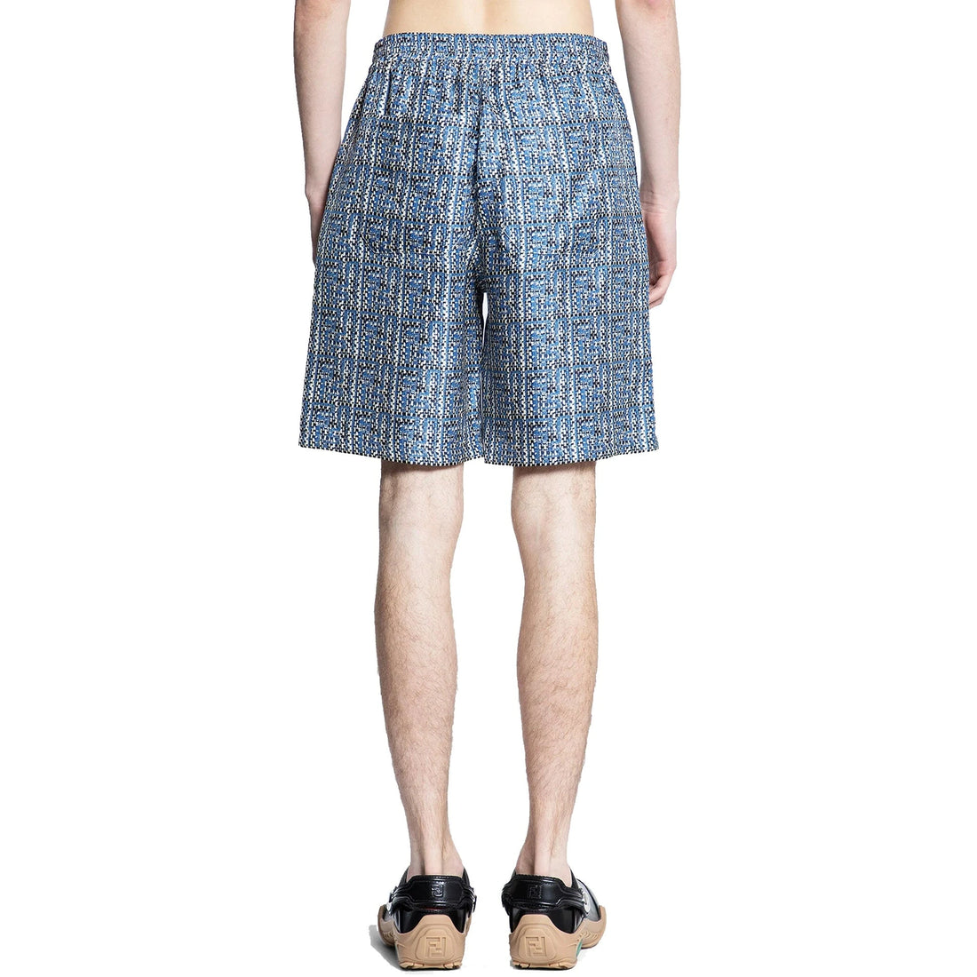 Fendi Printed Silk Shorts