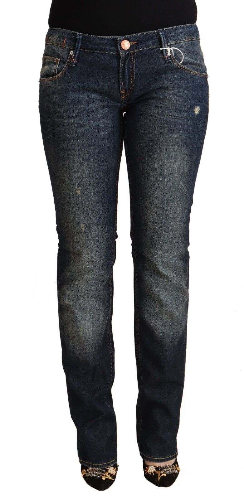 Acht Chic Skinny-Jeans mit niedriger Taille