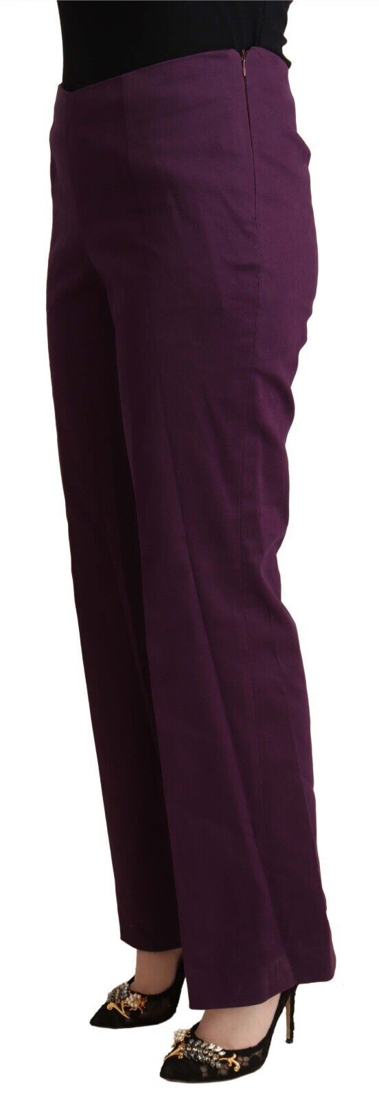 BENCIVENGA Elegante violette High Waist Tapered Pants