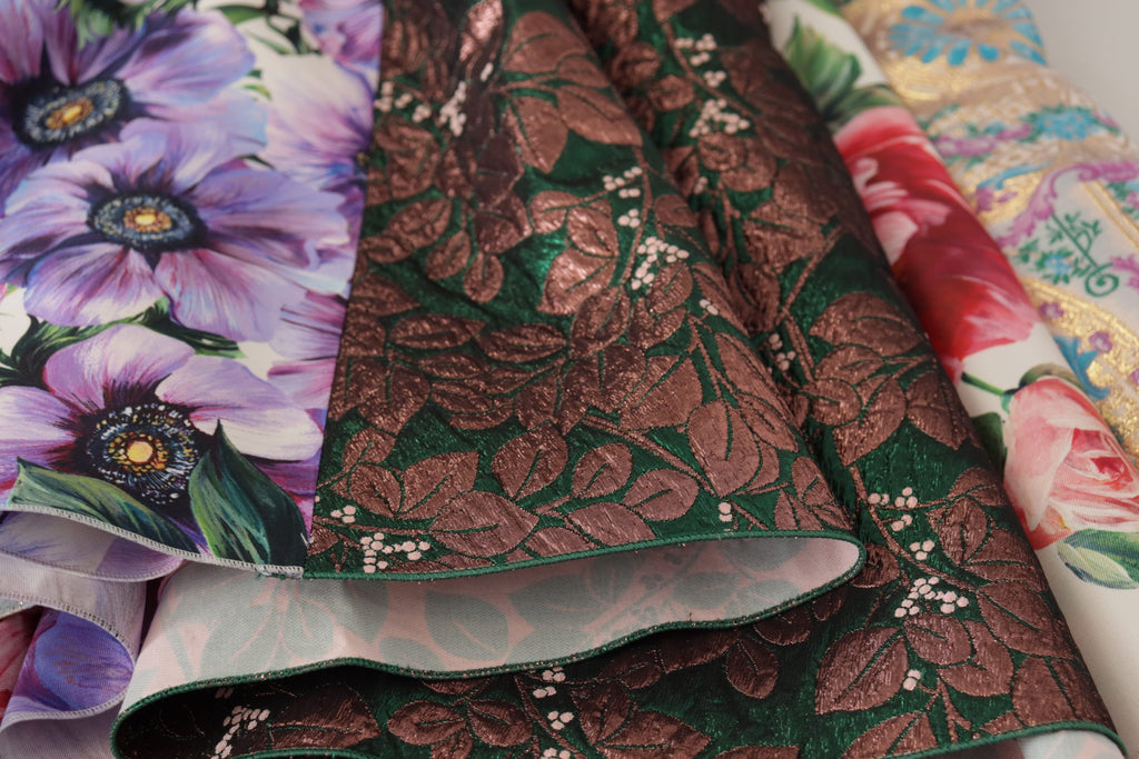 Dolce &amp; Gabbana Patchwork Elegance Seidenmischung Kleid
