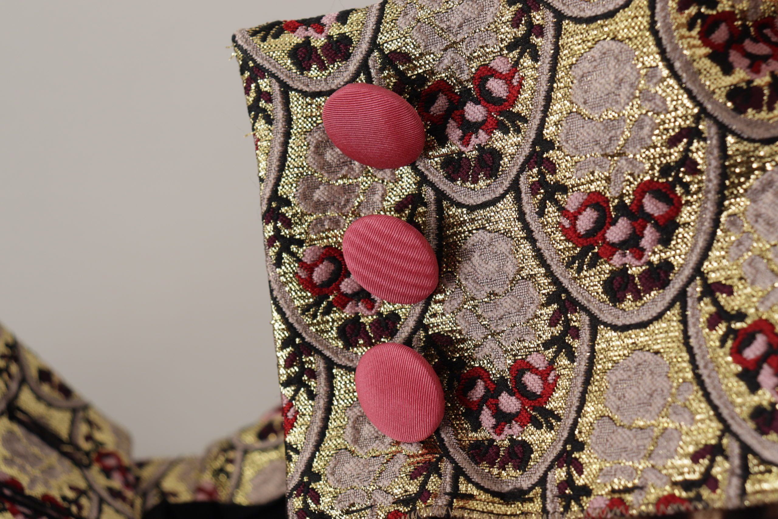 Dolce &amp; Gabbana – Kurze Jacquardhose mit Leopardenmuster und hoher Taille