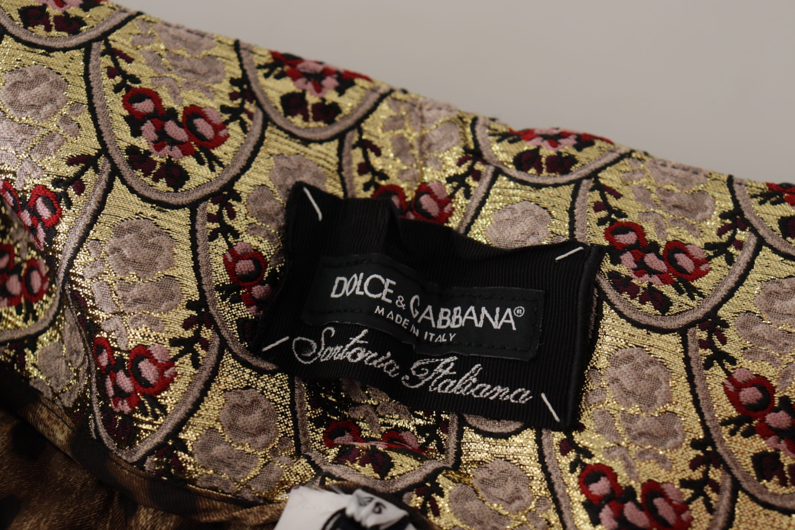 Dolce &amp; Gabbana – Kurze Jacquardhose mit Leopardenmuster und hoher Taille