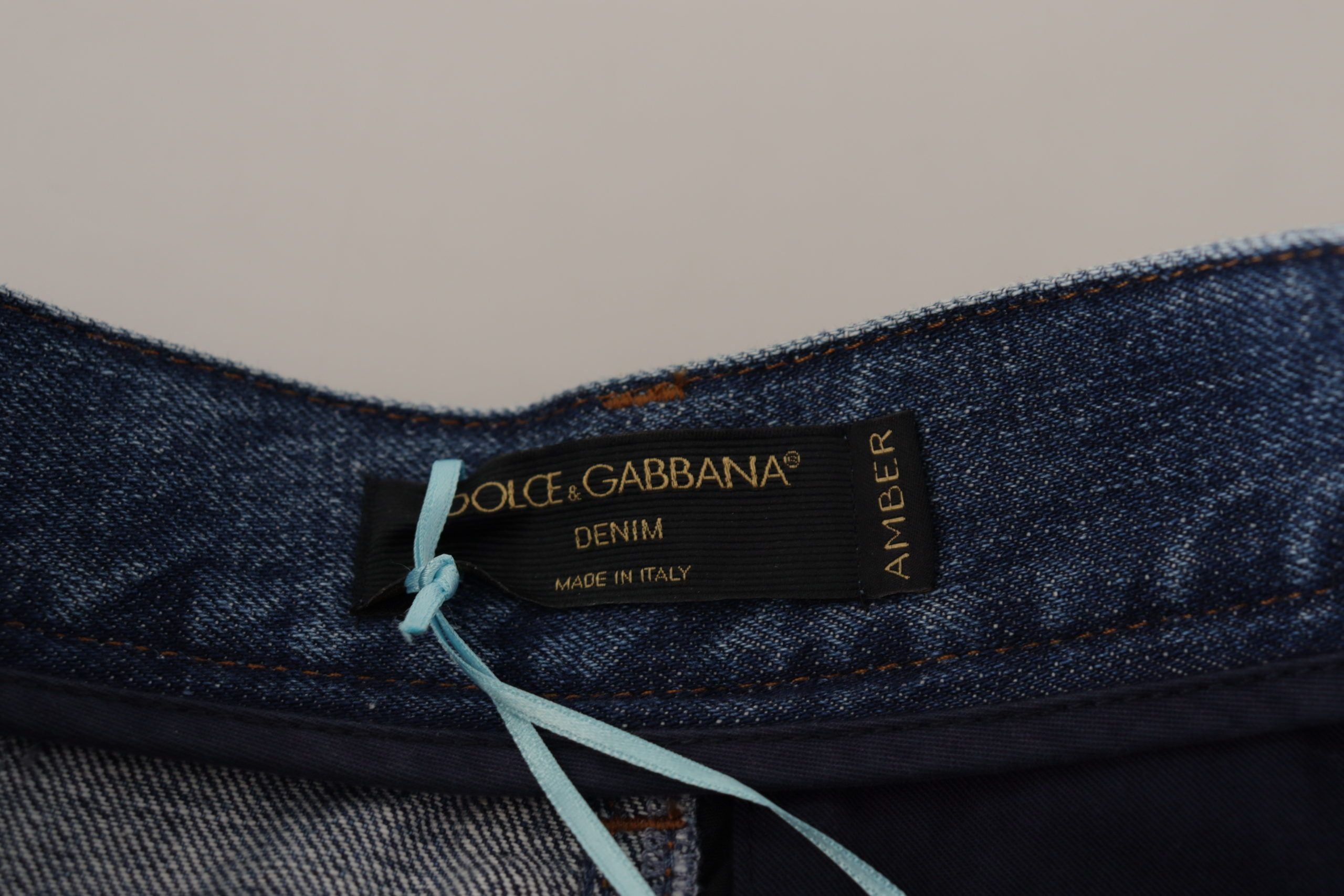 Dolce &amp; Gabbana – Lässige Jeans aus Patchwork-Jacquard-Denim