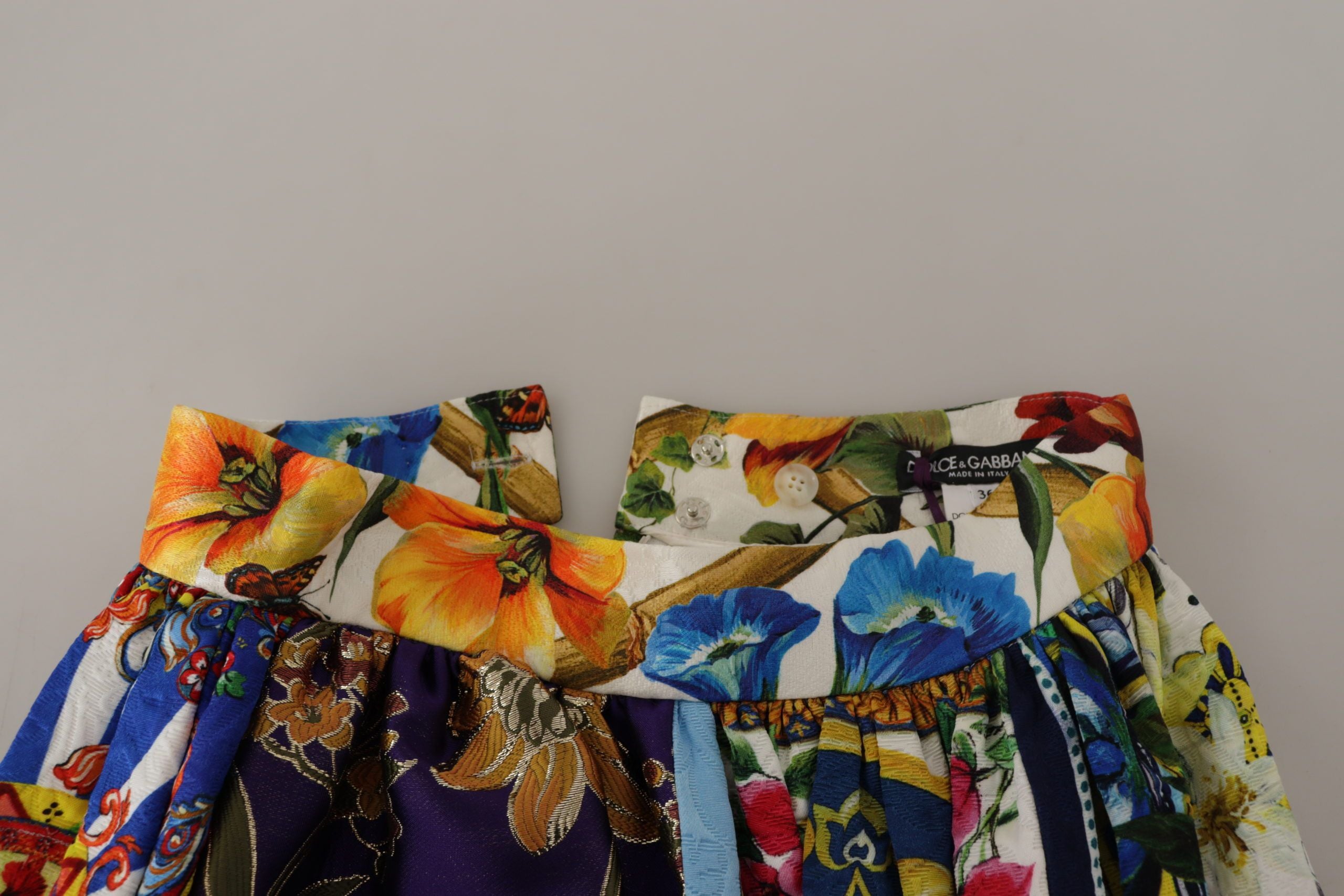 Dolce &amp; Gabbana Maxirock mit hoher Taille und sizilianischen Mustern