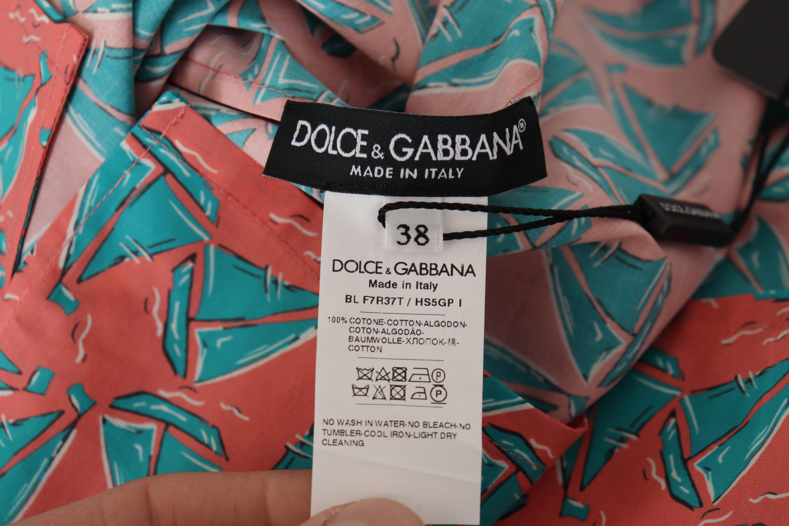 Dolce &amp; Gabbana Schickes rosa Baumwolltop mit Segelboot-Print