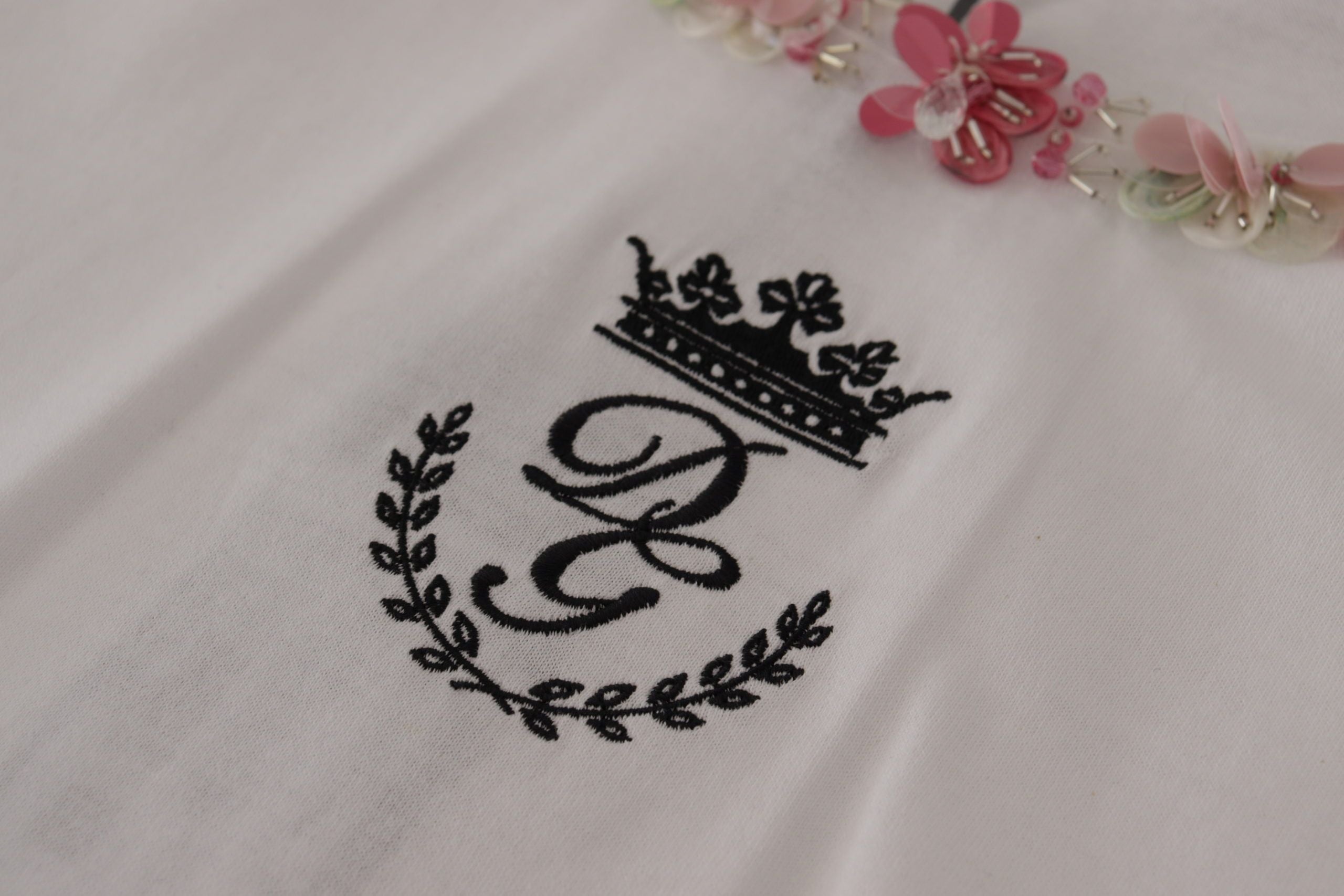 Dolce &amp; Gabbana Schickes Tanktop mit Paillettenkrone