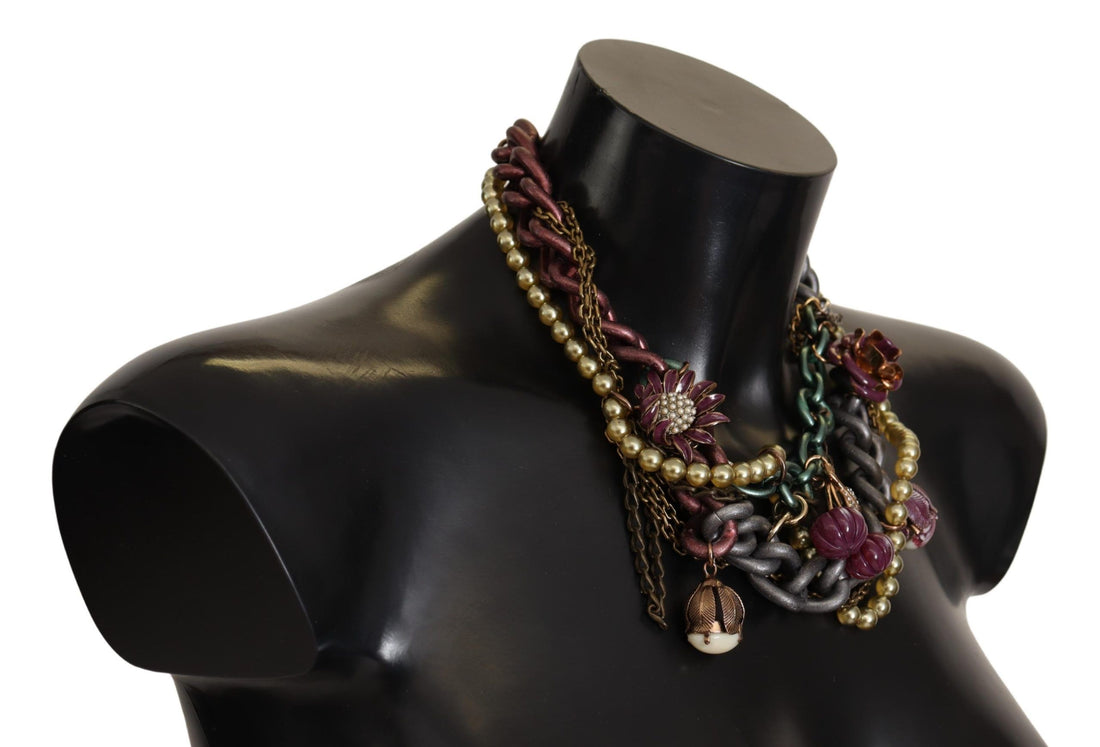 Dolce &amp; Gabbana Sicilian Elegance Goldfarbene Statement-Halskette