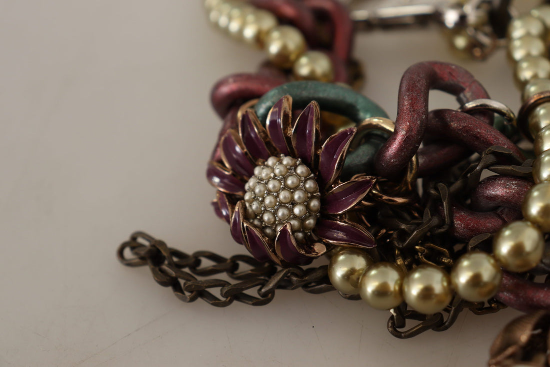 Dolce &amp; Gabbana Sicilian Elegance Goldfarbene Statement-Halskette