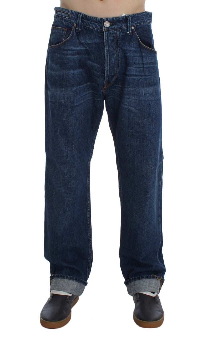 Acht Chic Baggy Loose Fit Blue Jeans für Herren